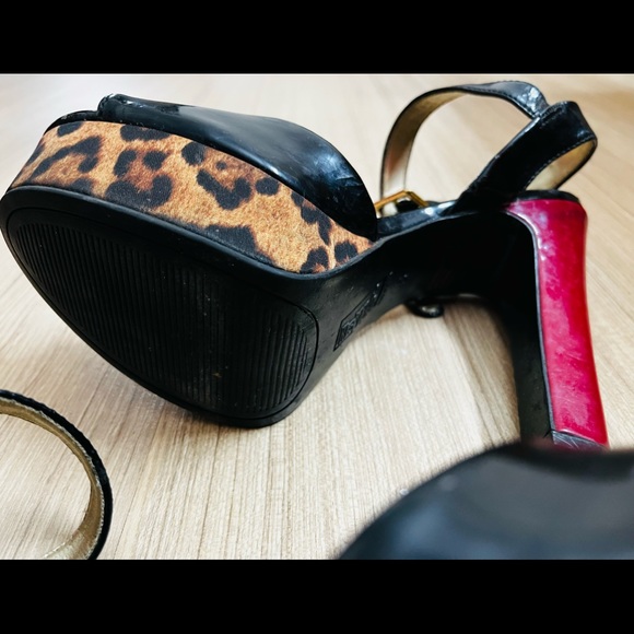 Brash Peep Toe Platform Block Heels Sandals - Picture 8 of 15